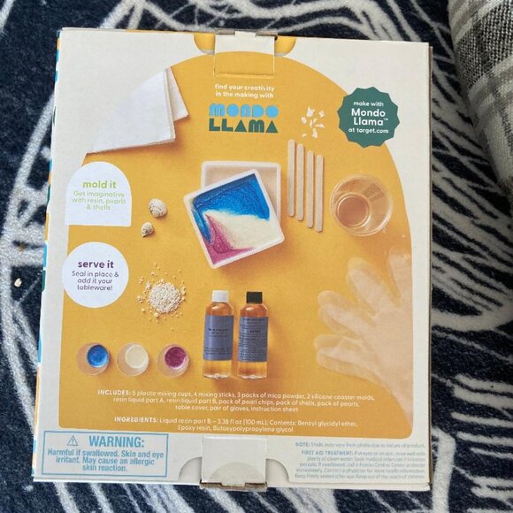 2 Count Shell Resin Coasters Craft Kit - Picture 5 of 5